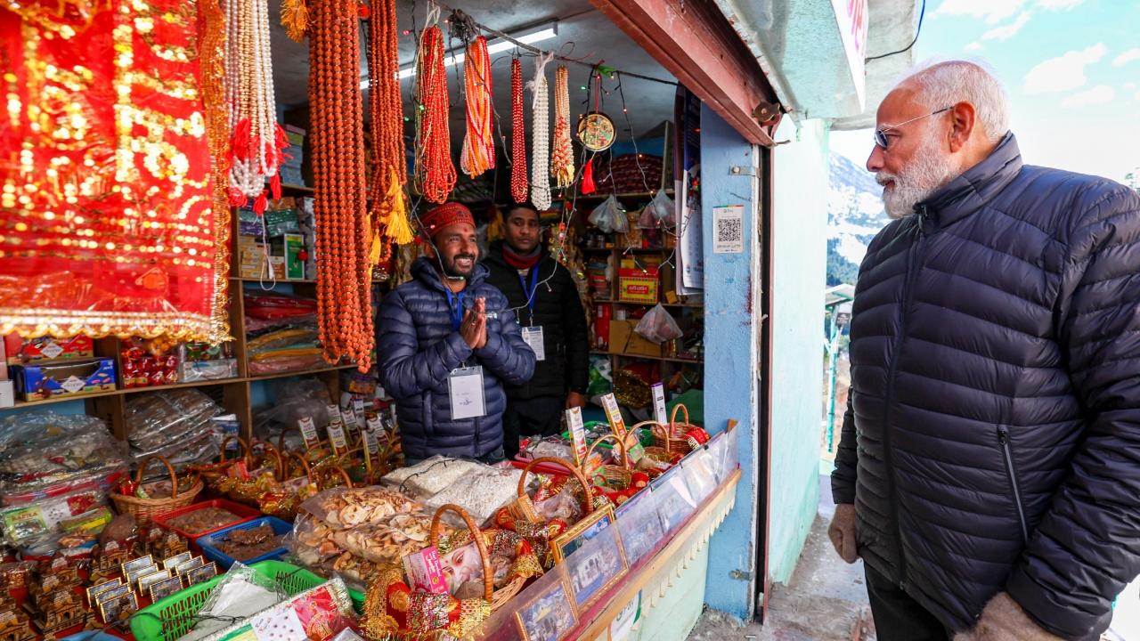 The prime minister flagged off a trek and bike journey to the predominantly tribal village of Jadung from Harshil and said it is to help the border areas of Uttarakhand reap the benefits of tourism
