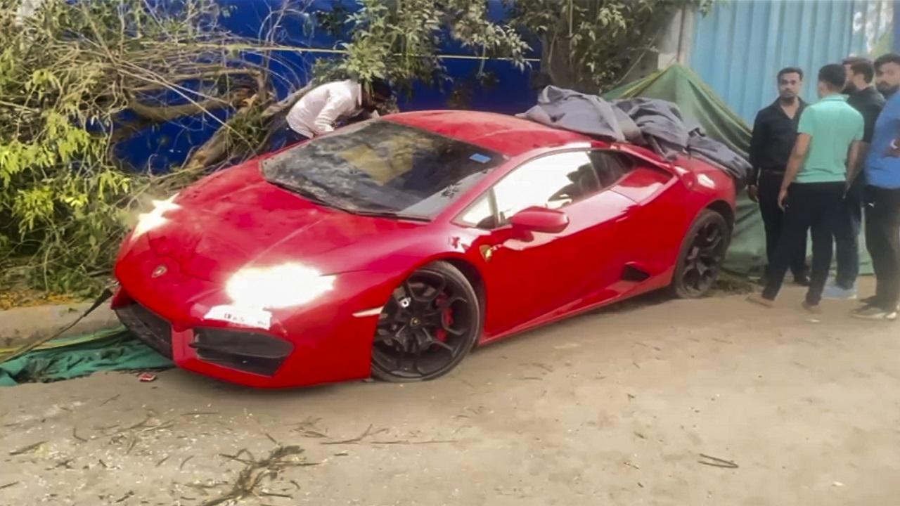 Noida: Two injured after Lamborghini hits them; driver arrested