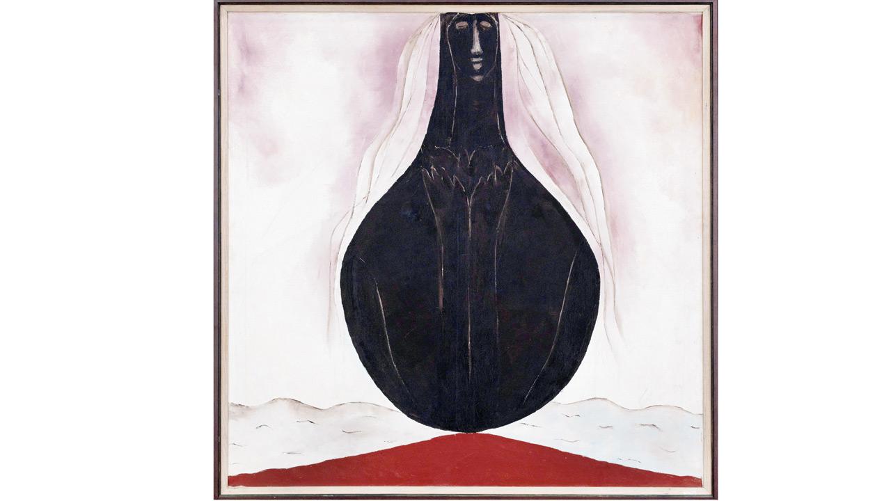An untitled painting by Haku Shah (2002)