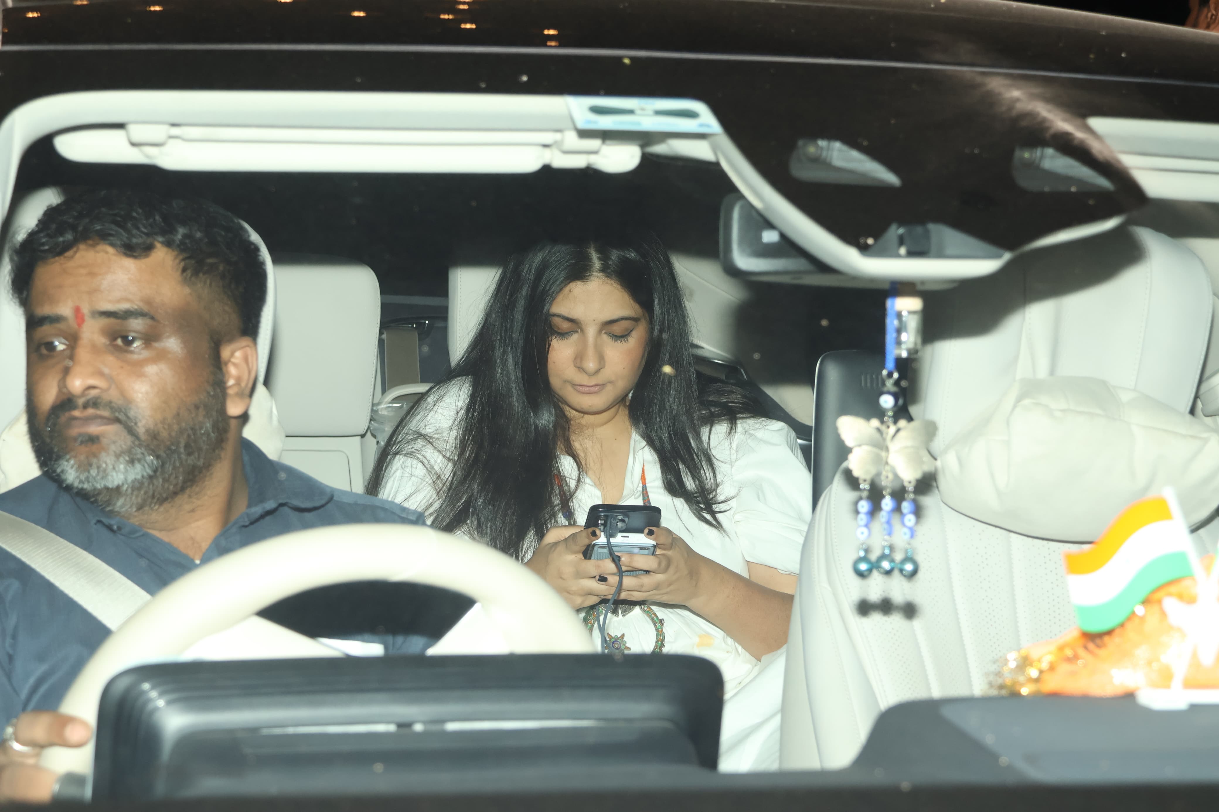 Rhea Kapoor was also snapped arriving at the party venue to celebrate her mother's special day.