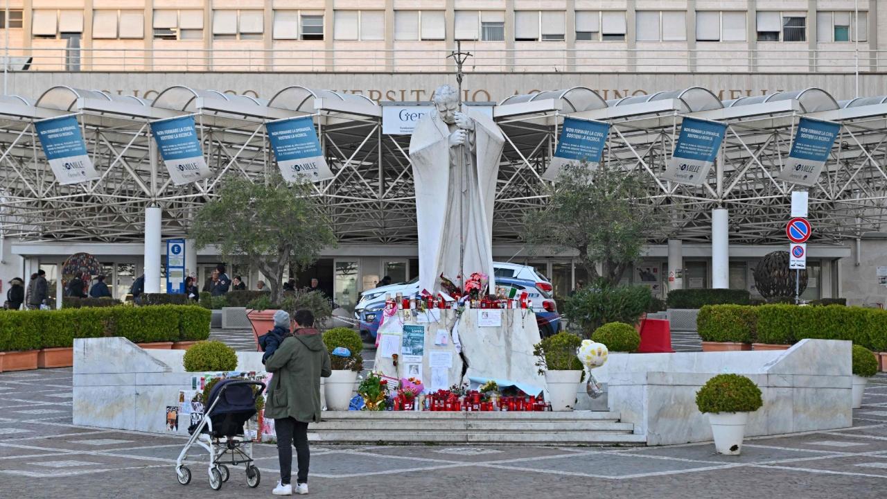 The Catholic Church opened the solemn Lenten season leading to Easter without the pope's participation. A cardinal took his place leading a short penitential procession between two churches on the Aventine Hill, and opened an Ash Wednesday homily prepared for the pontiff with words of solidarity and thanks for Francis