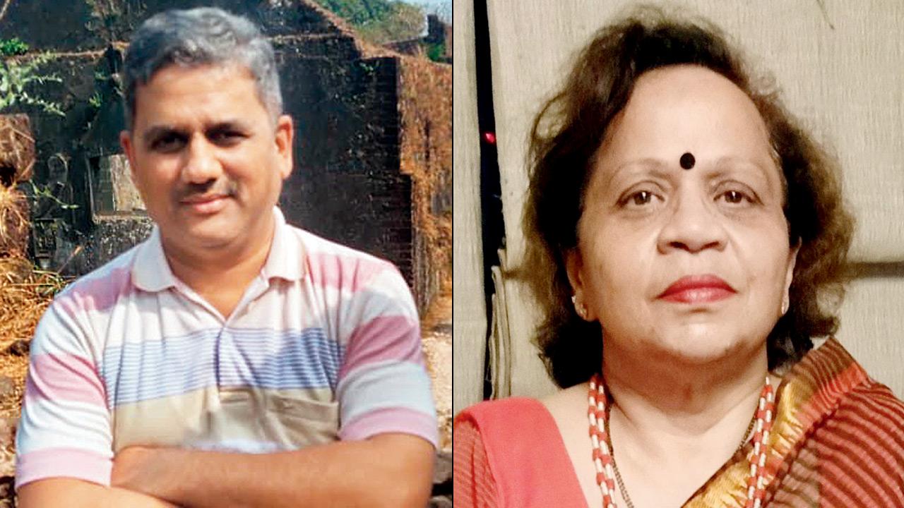 Prasad Gokhale, member, state parents group (right) Arundhati Chavan, president, PTA United Forum