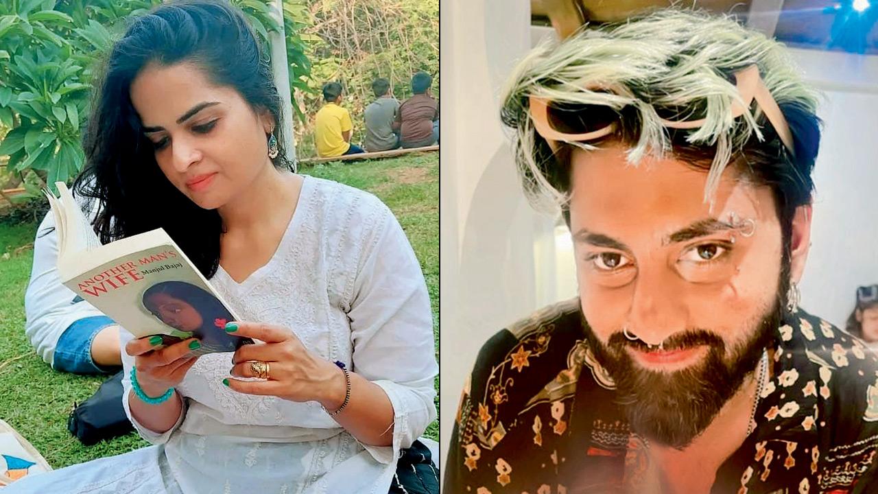 A previous reading session (right) Prashant Pundir. Pics Courtesy/Juhu reads
