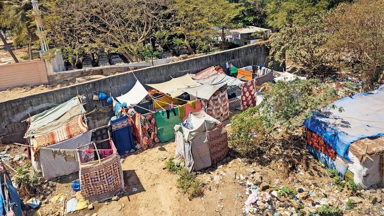 IN PHOTOS: New slum takes root on Bandra railway land as WR looks away