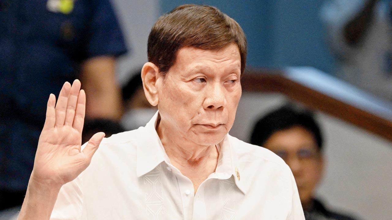 Ex-Filipino Prez Duterte held at Manila airport