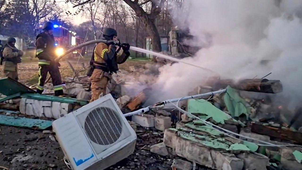 In Photos: Russian drones strike Ukrainian city of Odesa