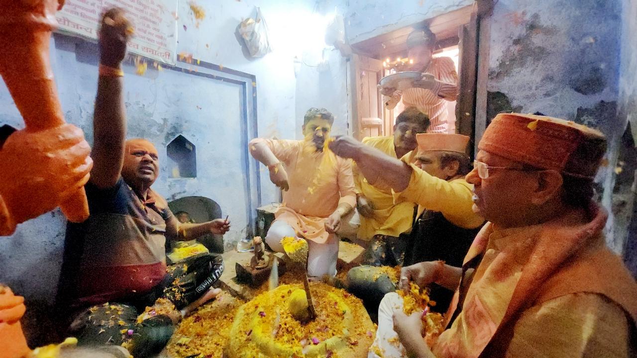 Meanwhile, on Wednesday, the devotees played Holi at the Kartikeya Mahadev temple after a gap of 46 years, in Sambhal