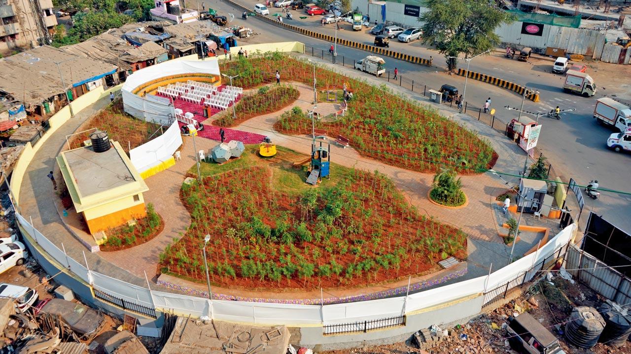 After: The garden ready for inauguration. Pic/Dweep Bane