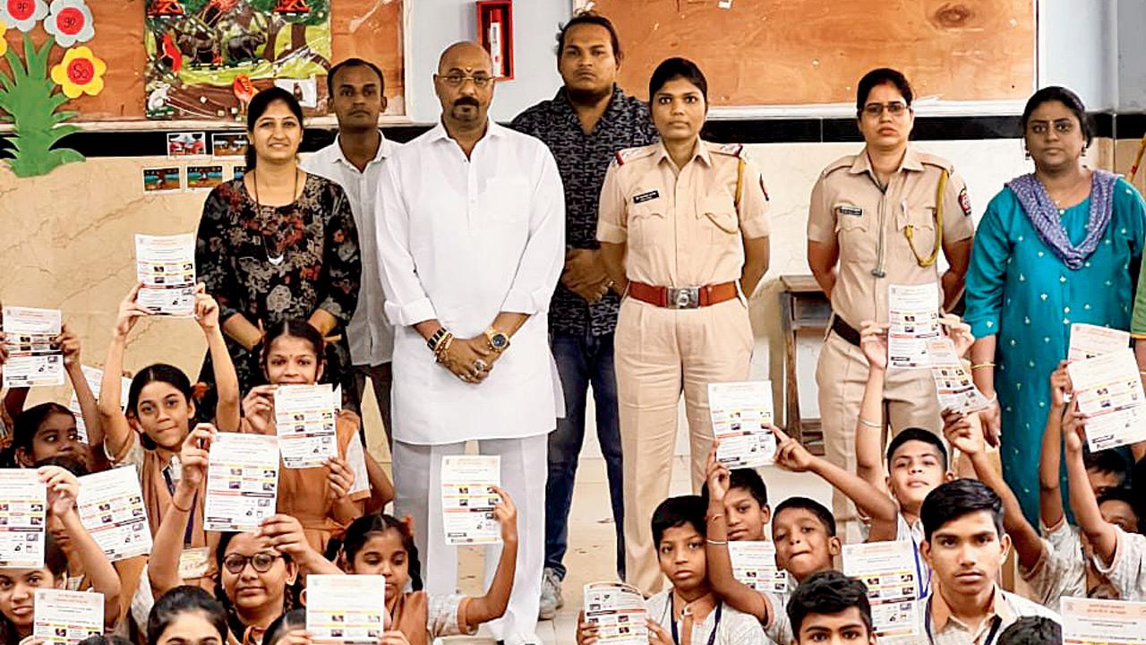 A session is held in a school under the Tobacco-Free School and College Campus campaign. Pics/Rajesh Gupta