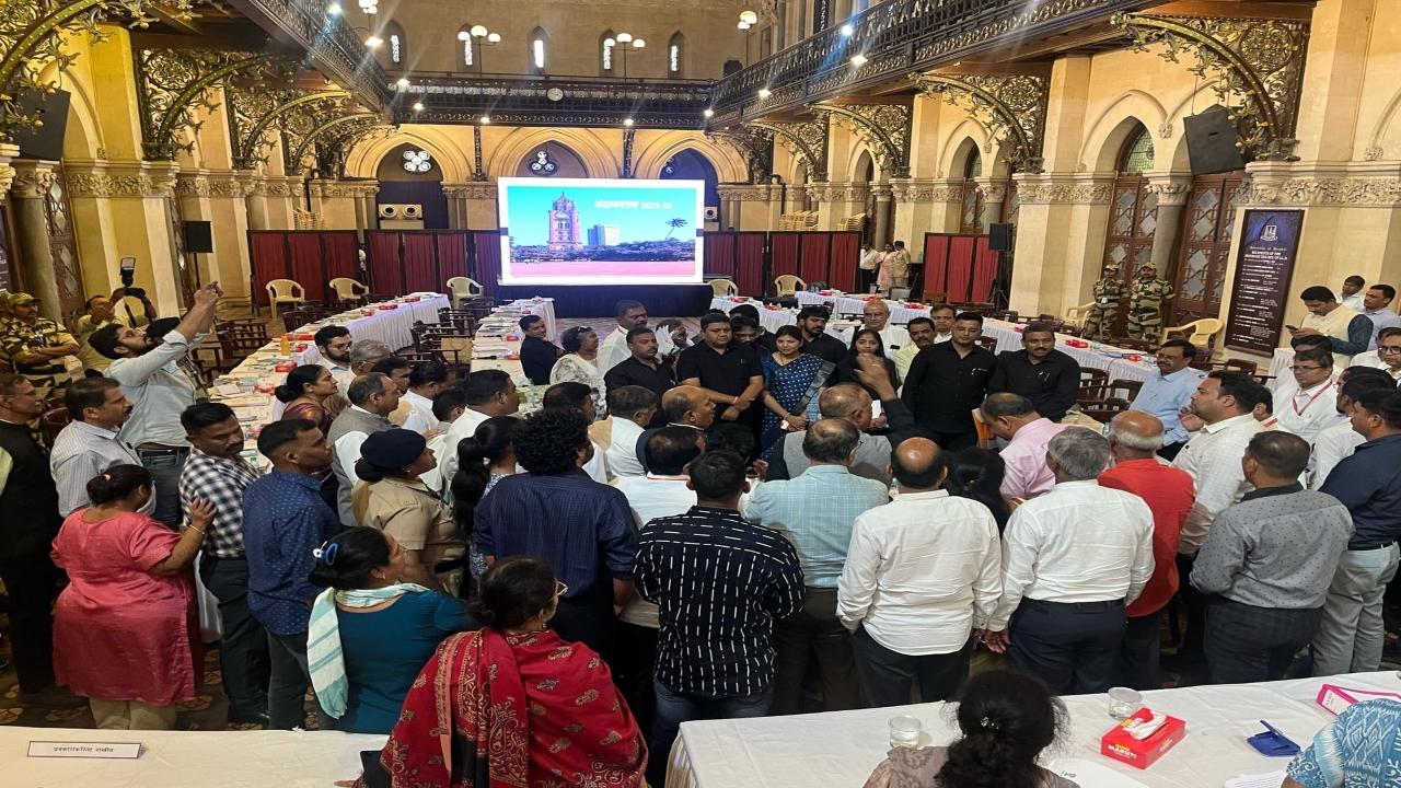 Before staging a sit-in protest in the well of the house at the university’s Fort campus, the protestors conducted a symbolic walkout
 