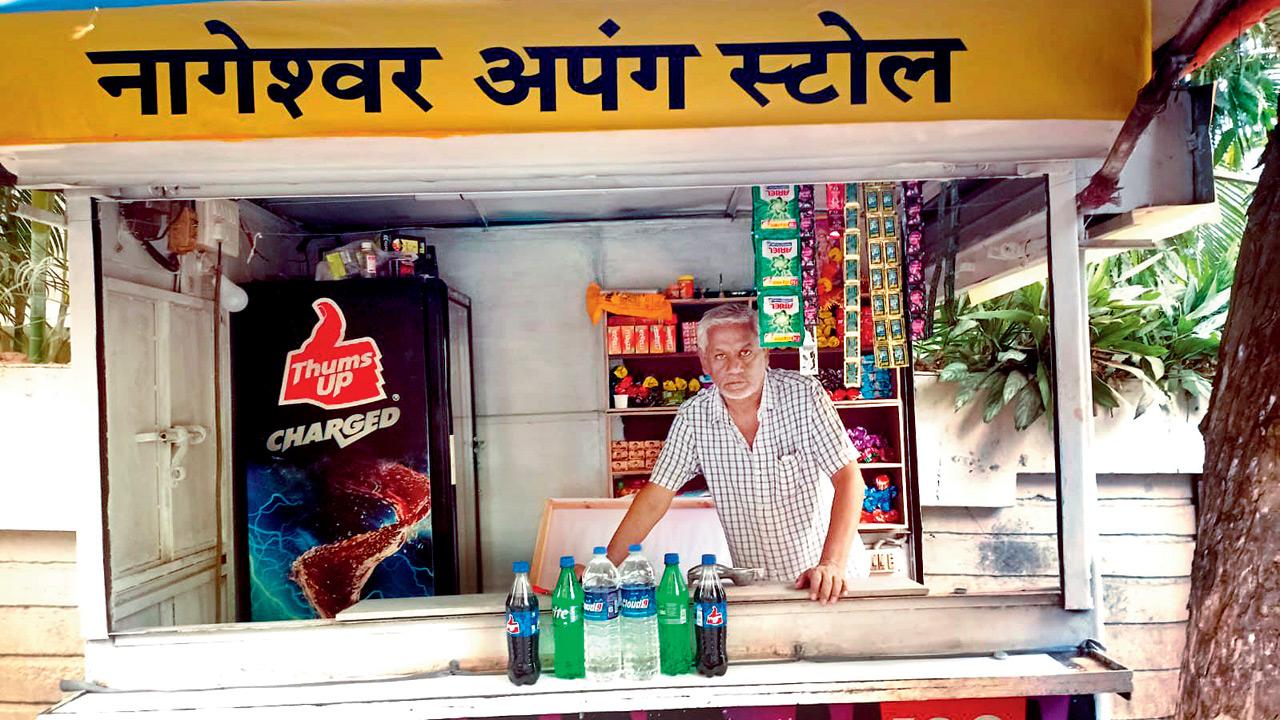 A shop that used to sell tobacco products near an educational institute in Vikhroli