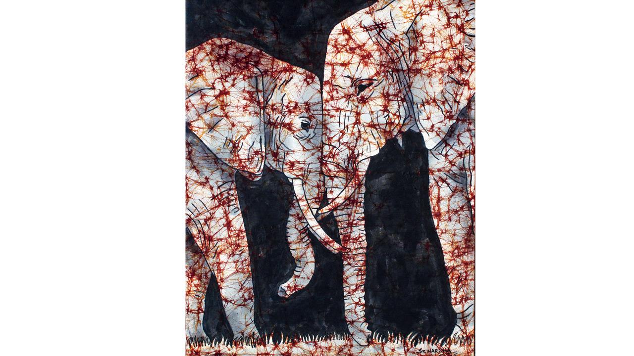 Batik on canvas by Cuttack-based Sriharsha Sukla