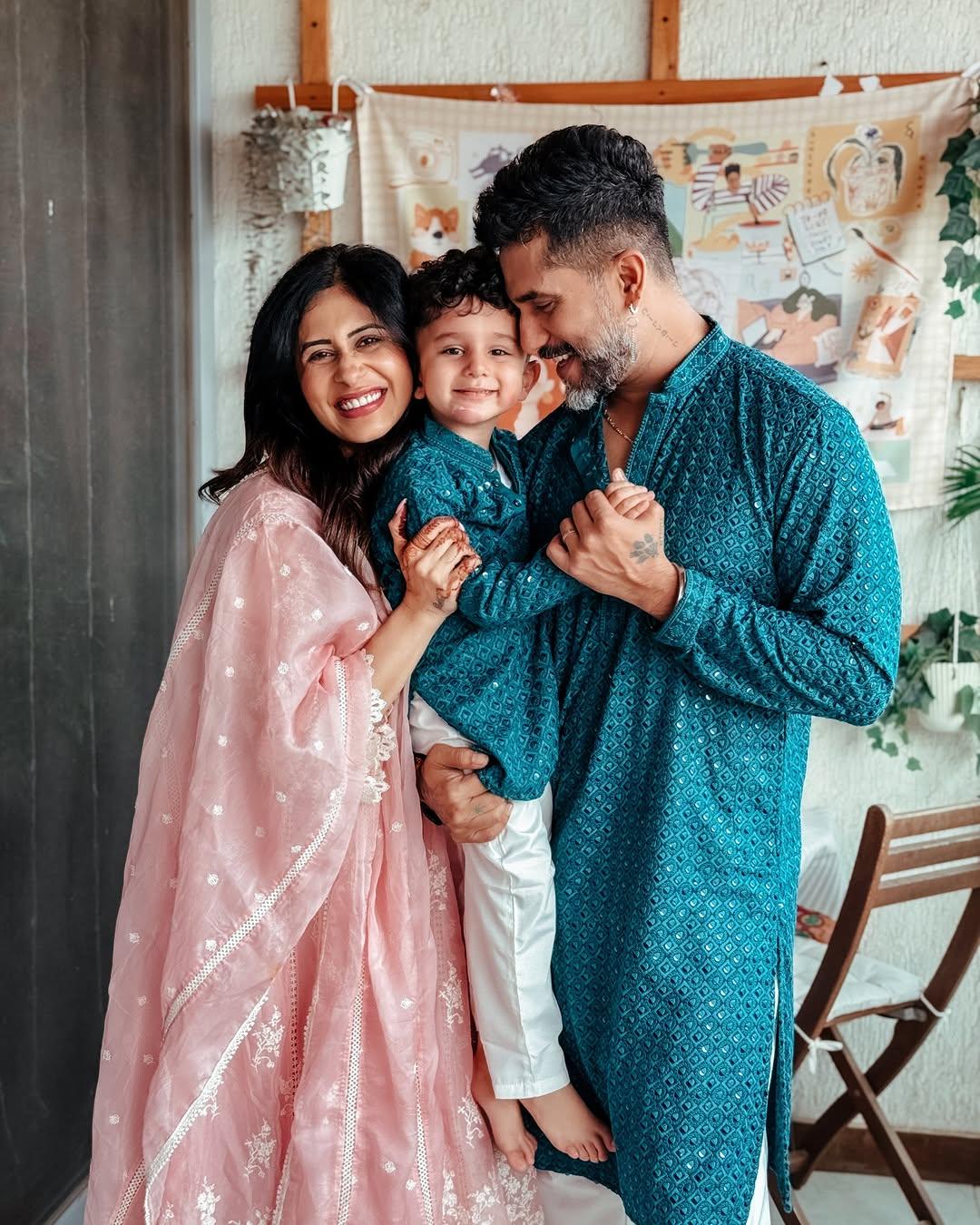 Suyash Rai and Kishwer Merchant's Eid celebration was full of family moments. The couple shared cute and happy pictures together