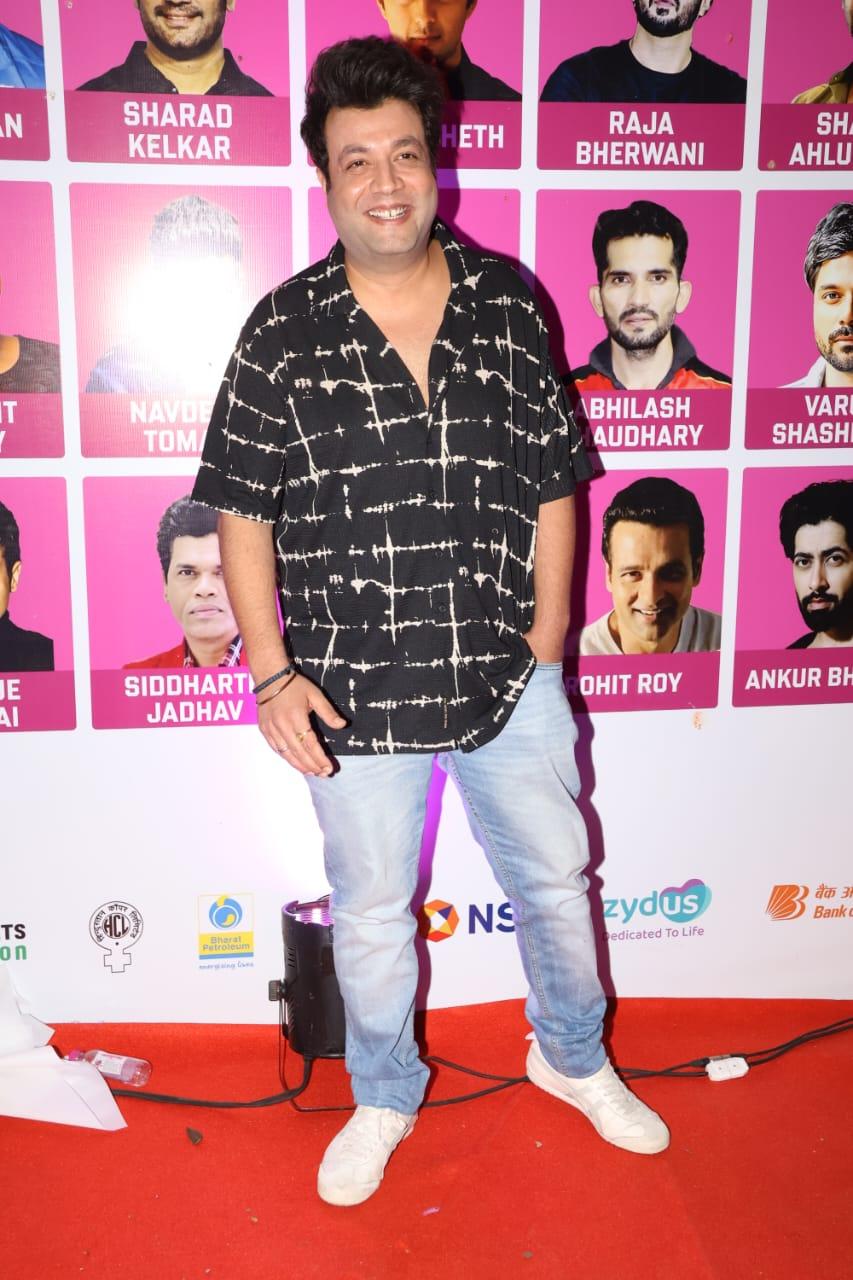 Varun Sharma was smiling ear to ear as he posed for the paparazzi after he arrived to show his support for the important cause.
