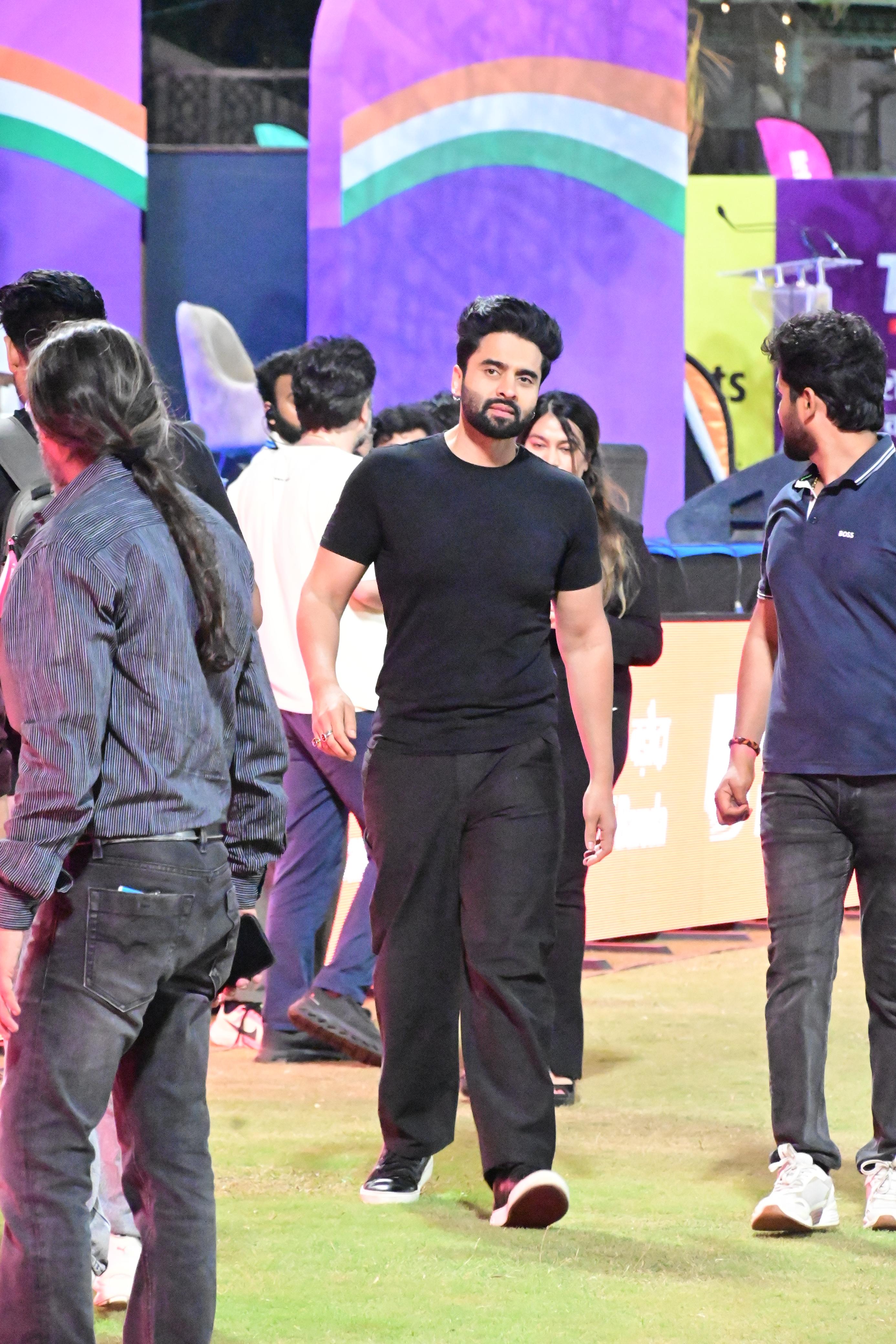 Jackky Bhagnani was also snapped at the event