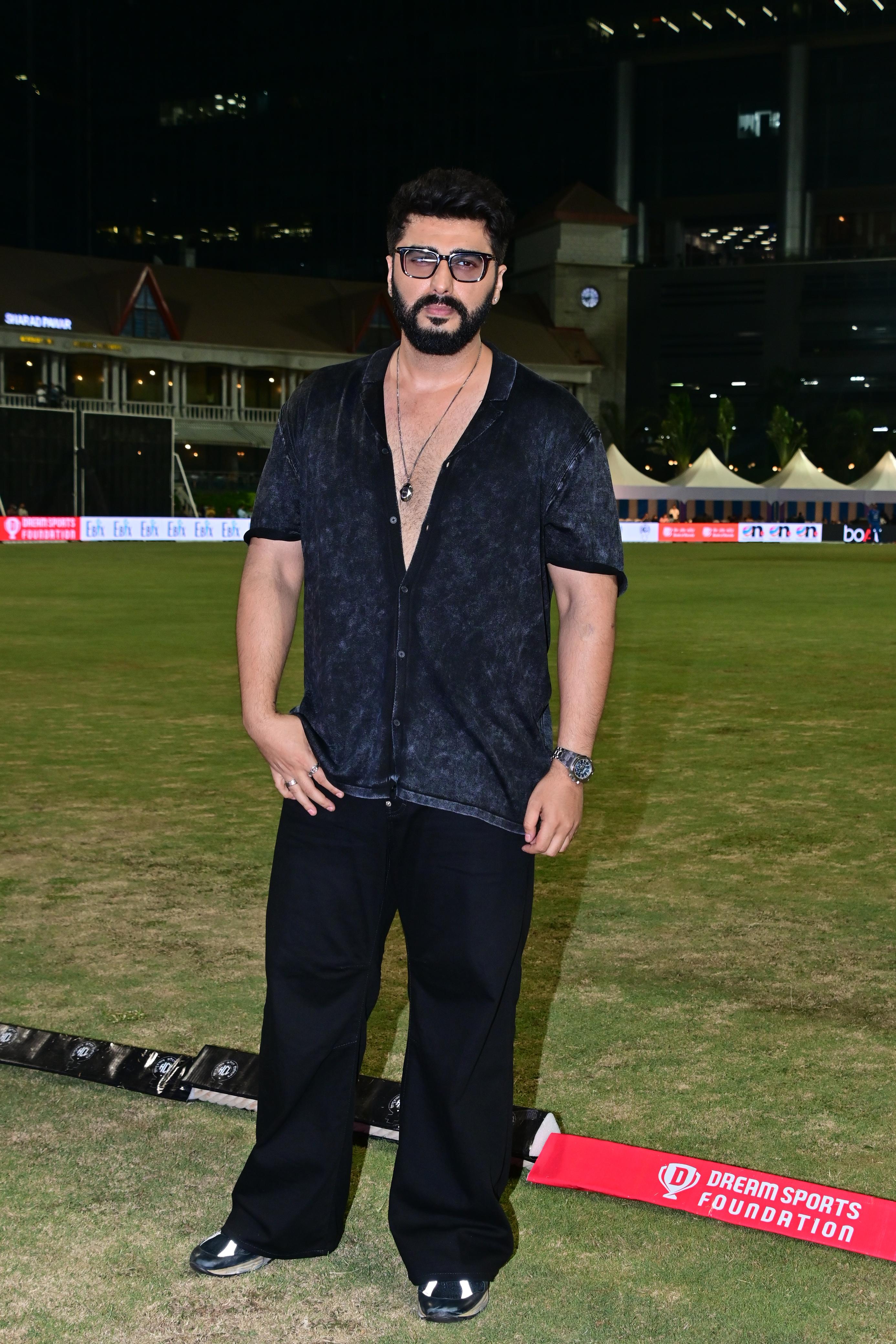 Arjun Kapoor was clicked at the playground in Bandra.