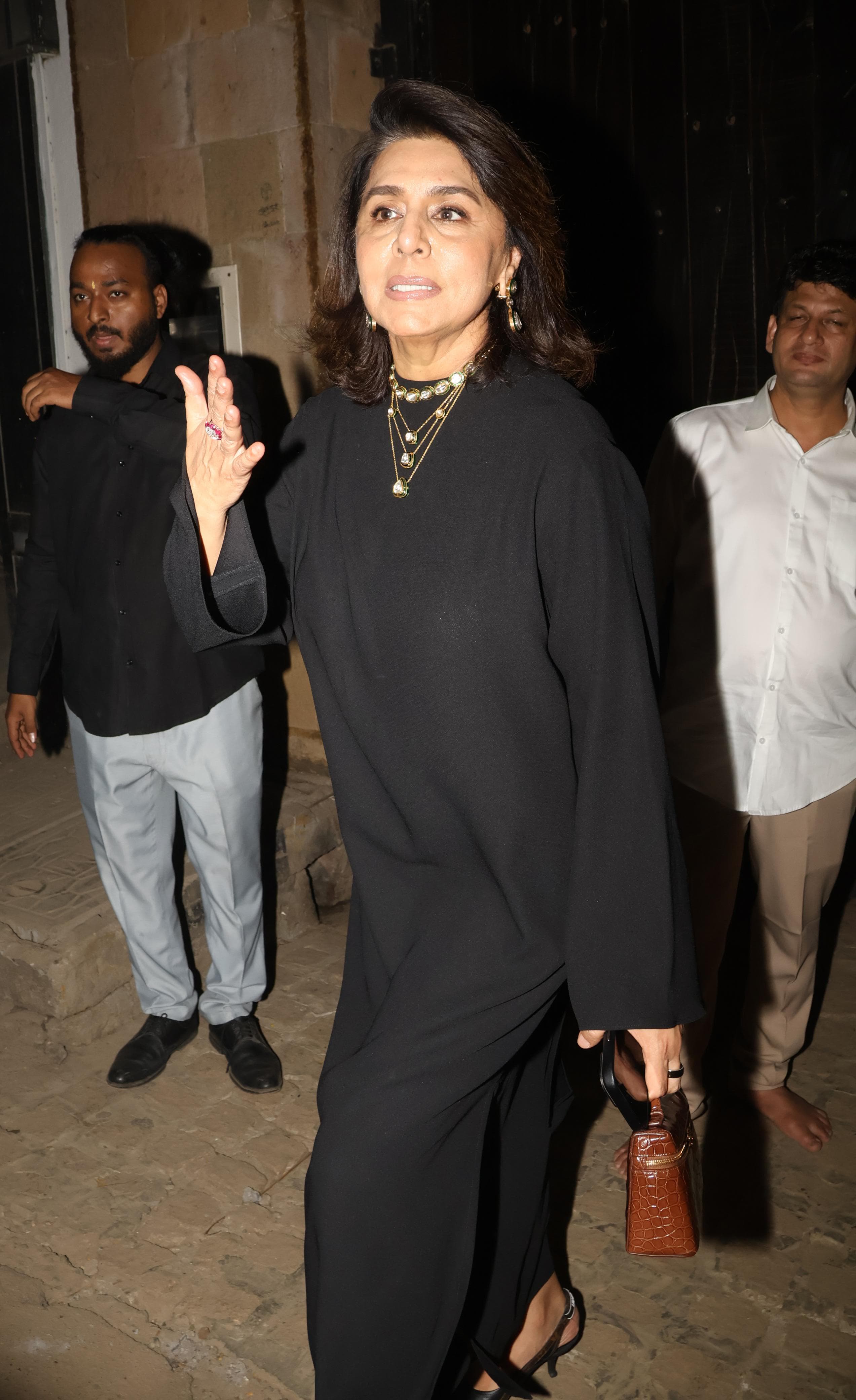Neetu Kapoor was snapped as she arrived at Sunita Kapoor's birthday bash