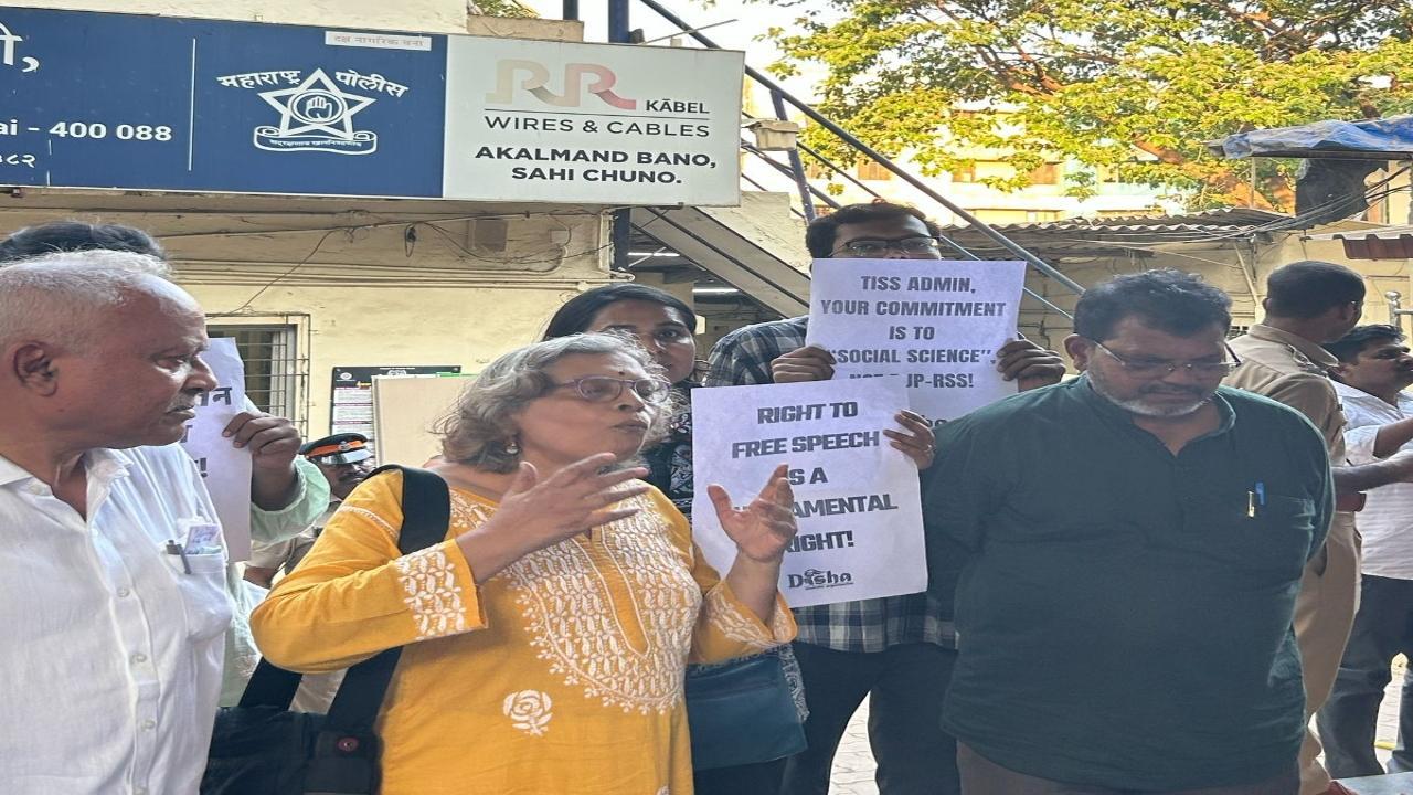 TISS students, civil society members detained for protesting outside campus