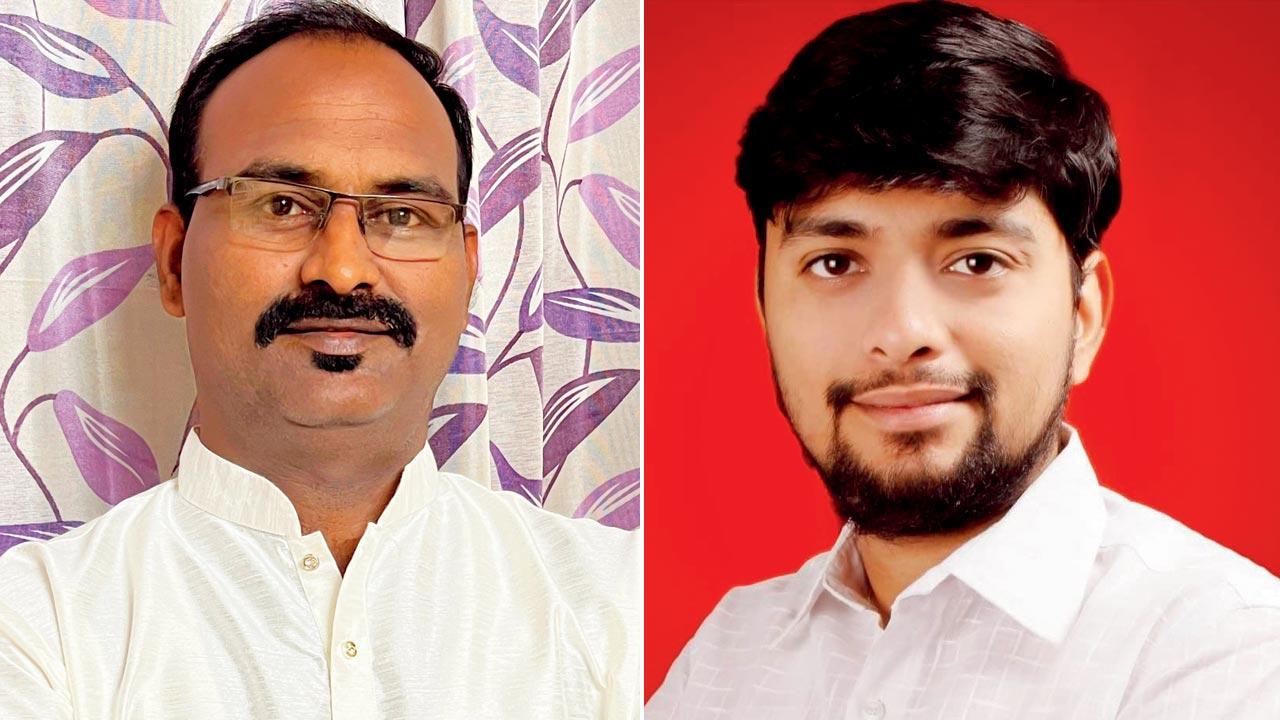 Dinkar Fulsundar, a Wagle Estate resident; (right) Swapnil Mahindrakar, civic activist 