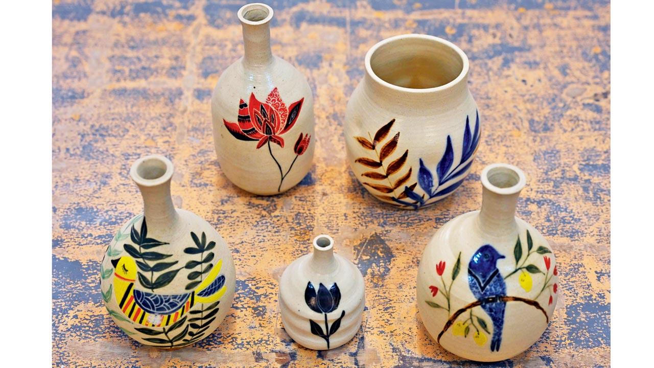Yashashri Shildhankar studied ceramics at Sir JJ School of Art and runs her brand and studio, Clay Explore. Pics/Ashish Raje