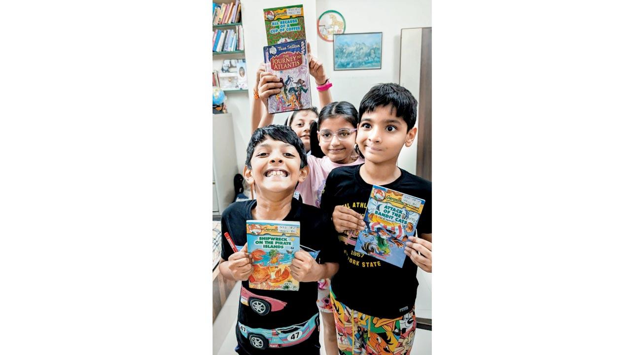 Geronimo Stilton’s books are a favourite among young readers. Pics courtesy/Vidhi Joshi