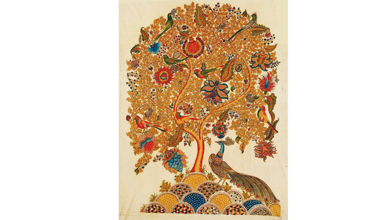 Tree of Life in Kalamkari by Jonalaggada Niranjan, 2016