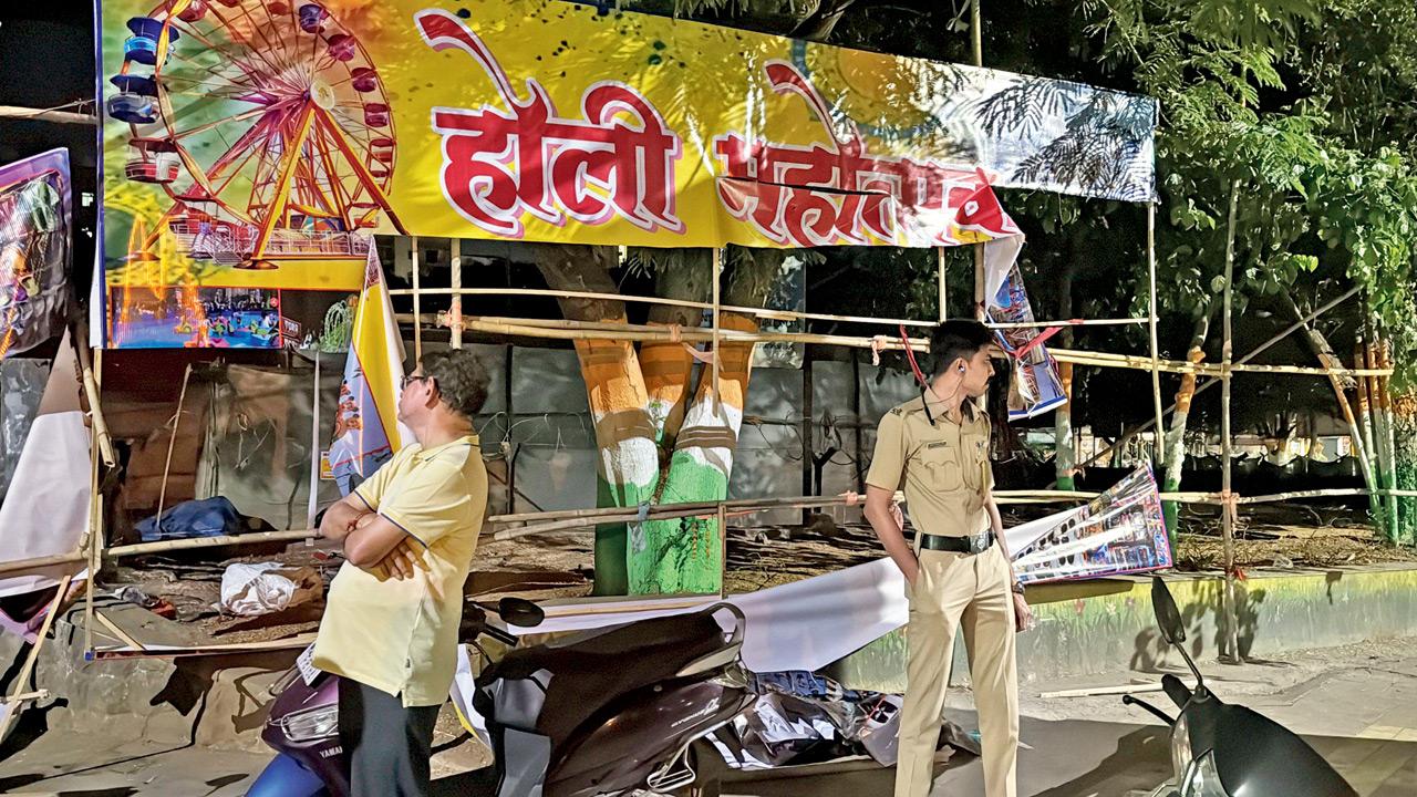 The 1000 sq m playground, originally designated for sports, is repeatedly rented out by VVCMC for various events. Pics/Hanif Patel