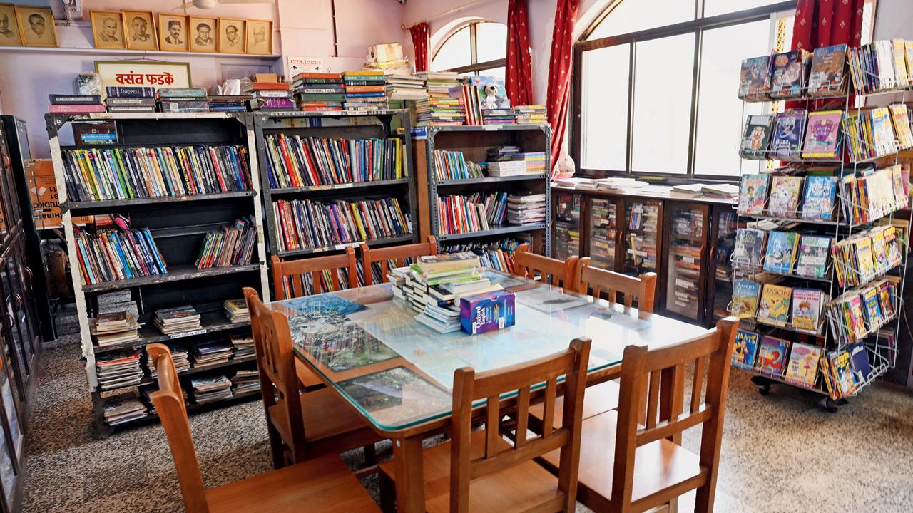 The children’s section at the library hosts an expansive collection