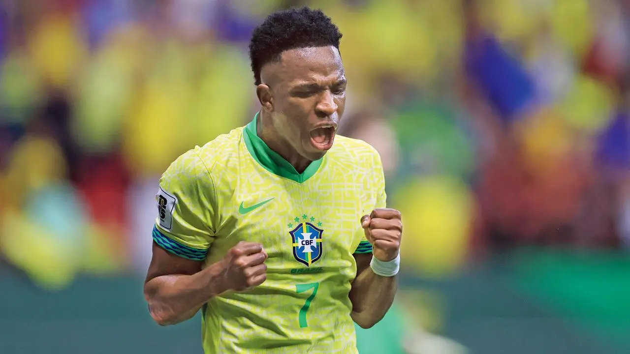 Vinicius Jr’s late strike helps Brazil overcome Colombia 2-1