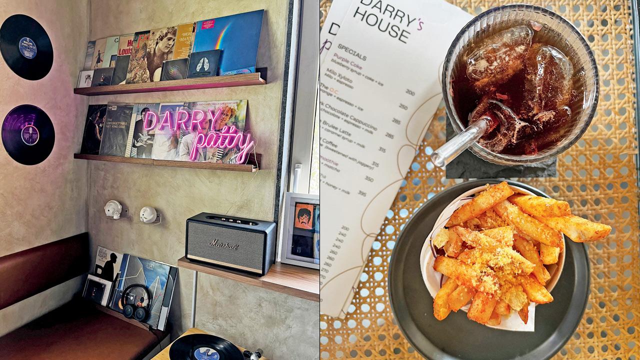 The co-working space cum café’s aesthetic screams Retro lit girl 