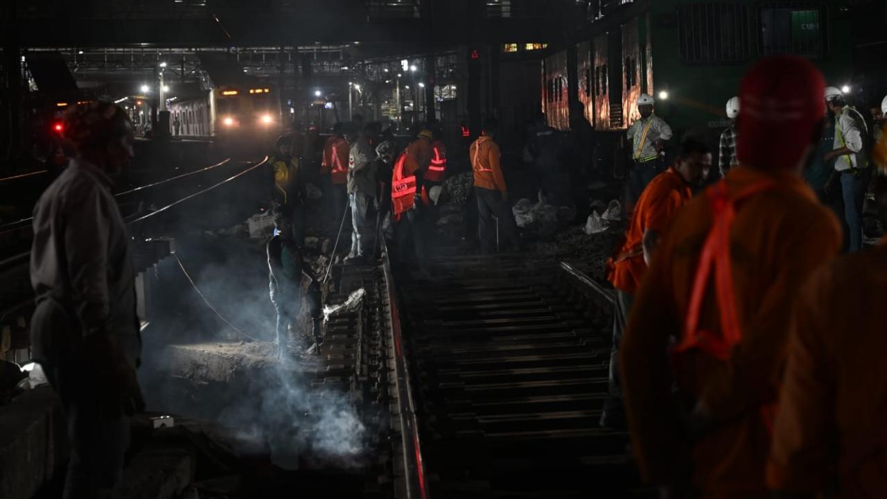 Due to this, no local or mail/express trains will go beyond Byculla on the main line and Wadala on the harbour line. Up and Down suburban services on the Main line will be short terminated at and originate from Byculla, Parel, Dadar and Kurla stations. The Central Railway has asked the BEST undertaking to run additional buses between affected railway stations