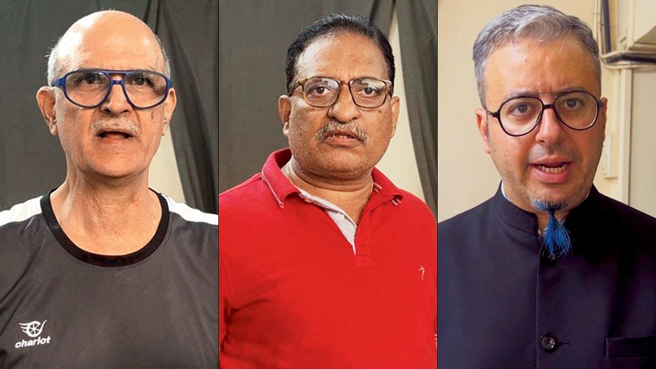 Yazdi Ghista, 69, a resident of Parsi Colony, Bazyan Mistry, 42, entrepreneur and Sharukh Dumasia, 62