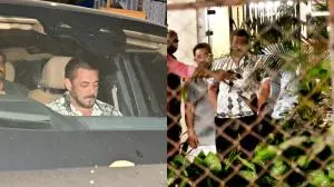 Salman Khan and Shah Rukh Khan arrive at Aamir Khan's house, watch