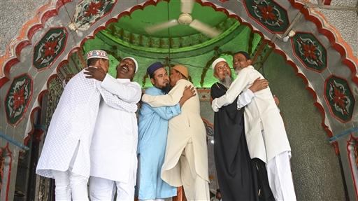 In Agartala, the Gedu Mia Masjid became a center of Eid-ul-Fitr celebrations, where prayers were followed by warm greetings and heartfelt embraces.