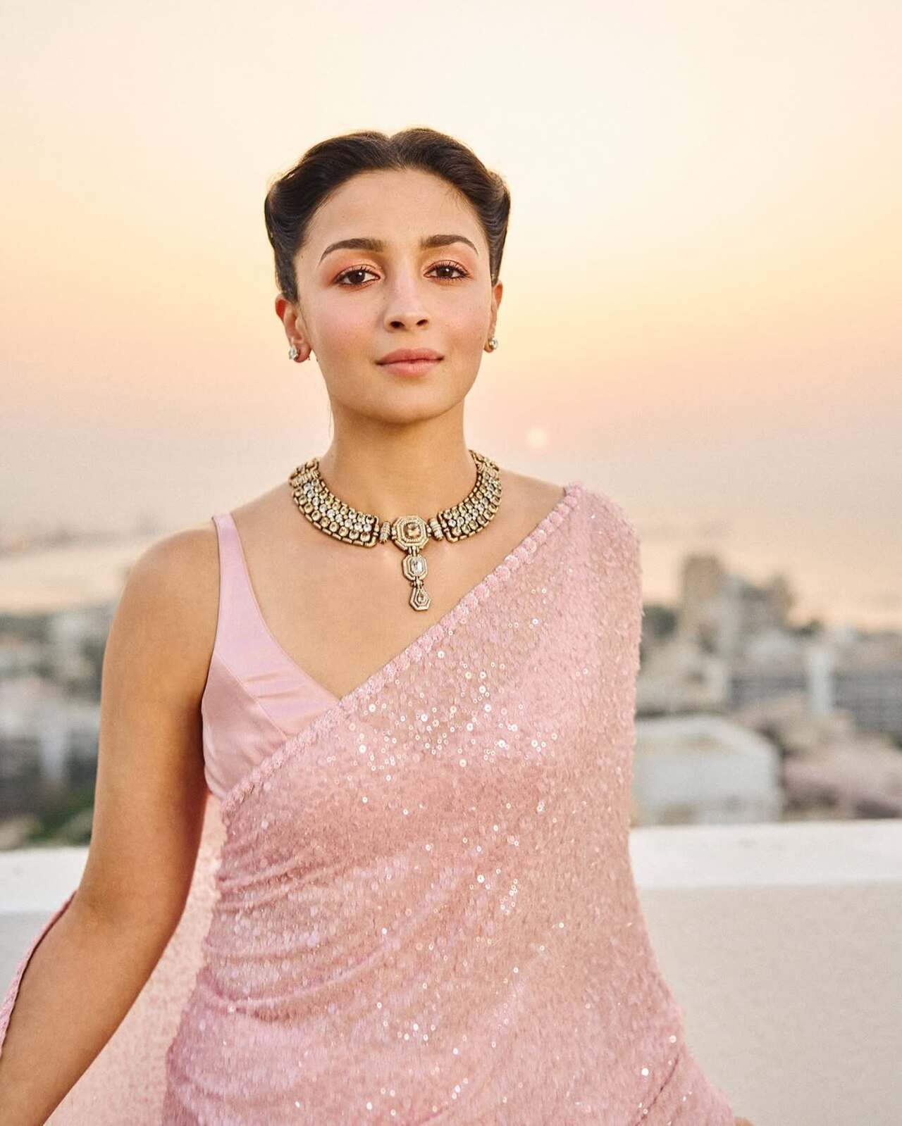Whether she’s embracing regal elegance in traditional silhouettes, exuding modern glam, or keeping it cool with understated chic, her fashion choices always make a statement. 