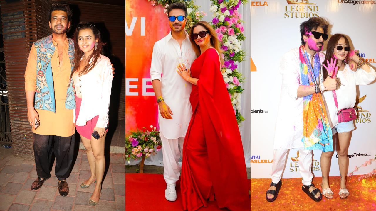Celebs at Ankita Lokhande & Vicky Jain's Holi celebration