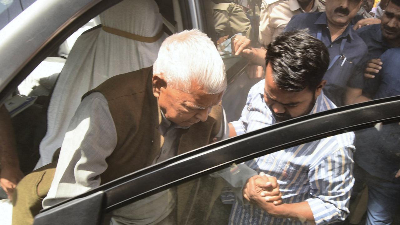 IN PHOTOS: Lalu Prasad Yadav appears before ED over land-for-jobs scam