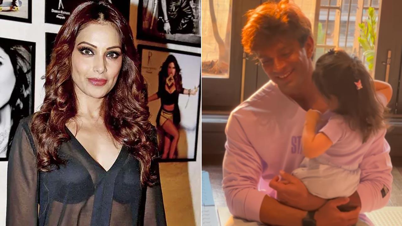 Bipasha Basu shares a cute picture of Karan & Devi enjoying Holi