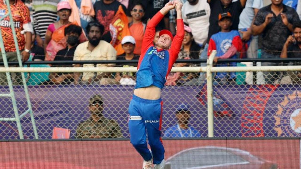 Aniket looked for a hundred but Jake Fraser-McGurk's athletic catch, which was a feature of Delhi fielding on the day, in the deep off Kuldeep ended his stint, and with it the hopes of SRH of reaching a bigger total too evaporated. Later Axar and Faf du Plesiss too joined that list with stunning catches in the backend of the innings. 