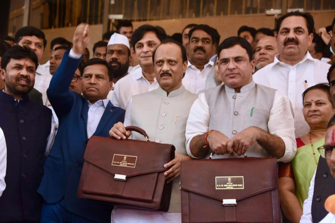 IN PHOTOS: Ajit Pawar arrives at Vidhan Sabha to present Maharashtra Budget 2025