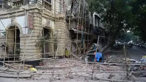 IN PHOTOS: Part of Botawala building in south Mumbai's Fort collapses