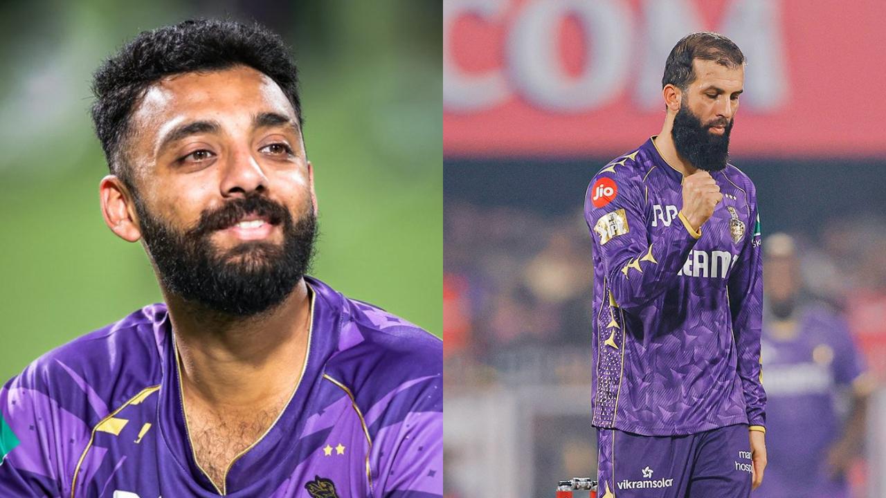 Kolkata's spin duo, Varun Chakravarthy and Moeen Ali, created havoc in Rajasthan's batting line-up. The spinners stood tall on the occasion and went onto grab quick wickets, which left the RR batting line-up completely shattered