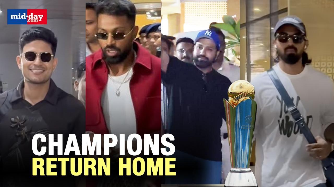 Champions Trophy: Team India receives a grand welcome in Mumbai
