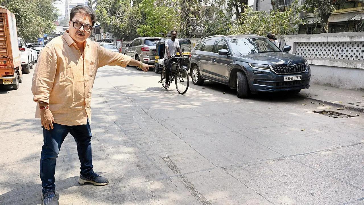 Filmmaker and activist Ashoke Pandit, chairman of the Gulmohar Area Society’s, said, “The CC work on A B Nair Road near Juhu Post Office was done just a few months ago, even though the road was already in good condition. This road connects Juhu Beach with the Juhu Scheme, yet cracks are already visible. Who is accountable for this shoddy work—the BMC or the contractor? Mumbai residents are being taken for a ride. Roads across the city have been dug up, but work remains incomplete,” Pandit said