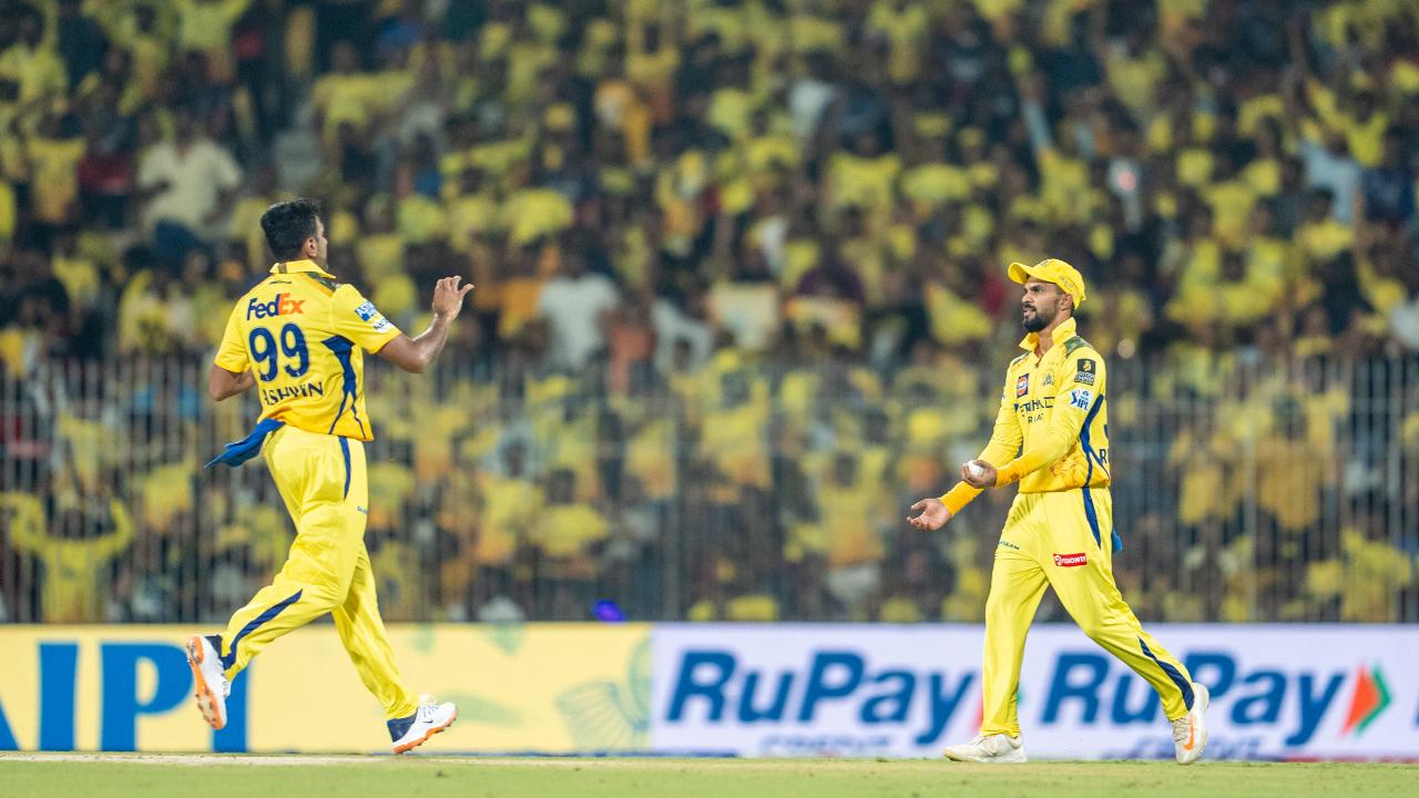 For CSK, Noor Ahmad (3/36) was the pick of the bowlers while Matheesha Pathirana (2/36), veteran Ravichandran Ashwin (1/22) and pacer Khaleel Ahmed (1/28) chipped in with wickets