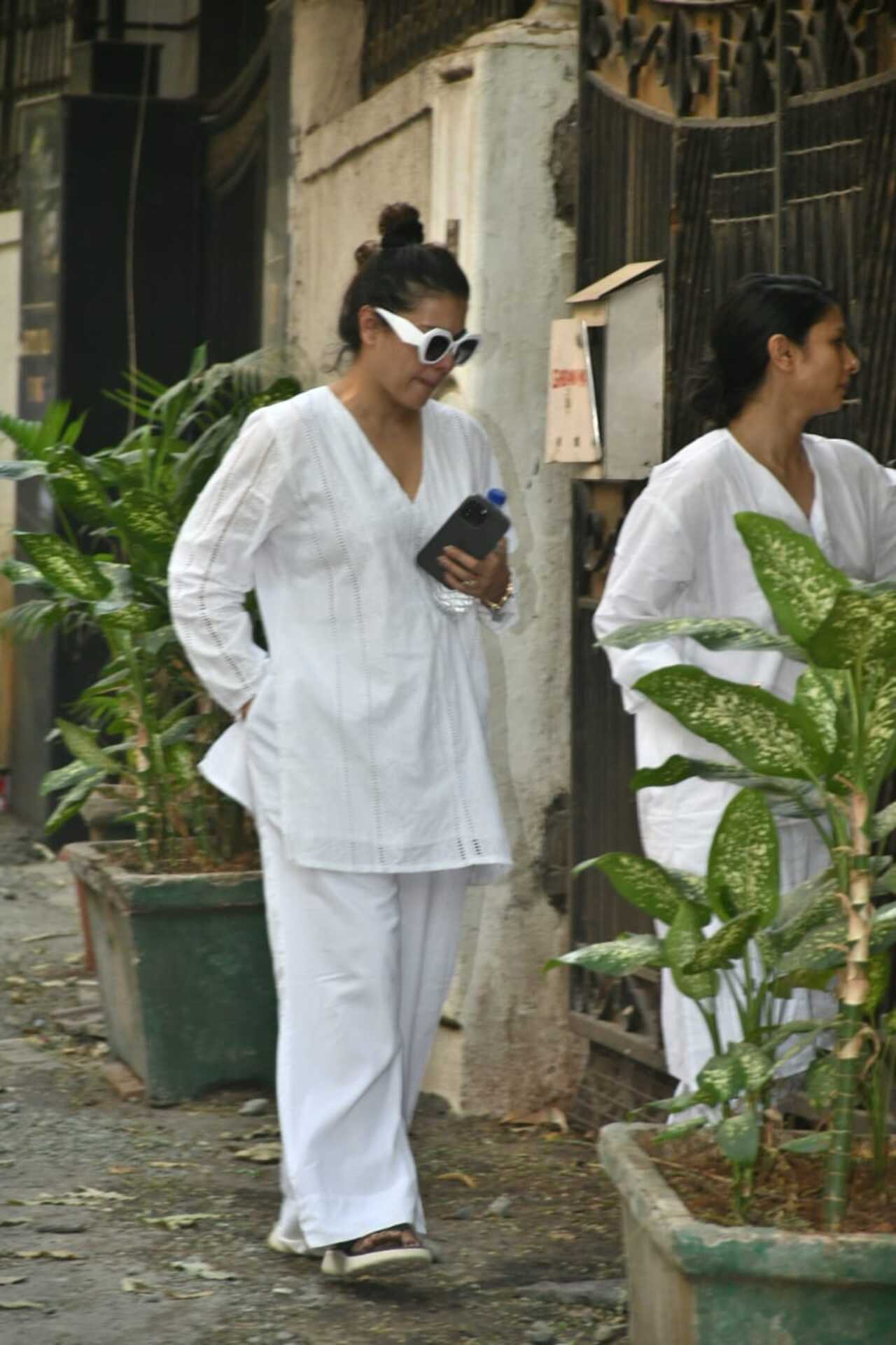 Actress Kajol who is Deb Mukerji's niece was among the first to reach at the family's residence