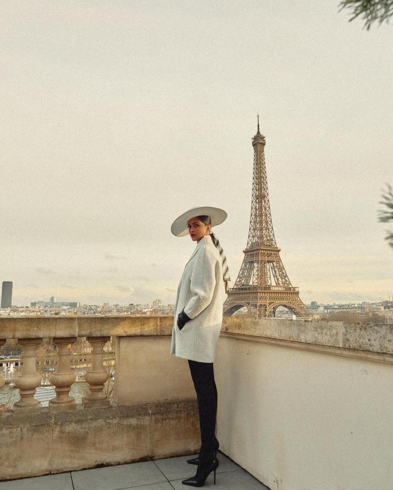 As the global brand ambassador for the luxury label, Deepika exuded elegance and sophistication in a bespoke outfit from the fashion house with the backdrop of the Eiffel Tower.