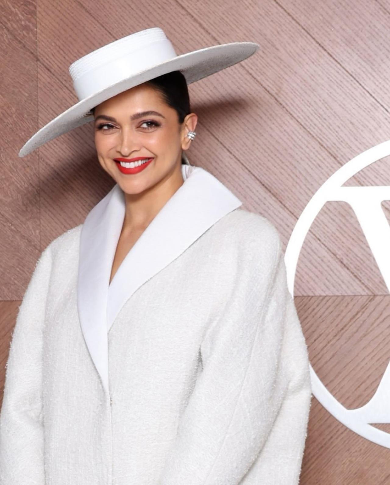 Deepika is attending the Louis Vuitton show at the Cour Carrée du Louvre, a main courtyard of the Louvre Palace in Paris.