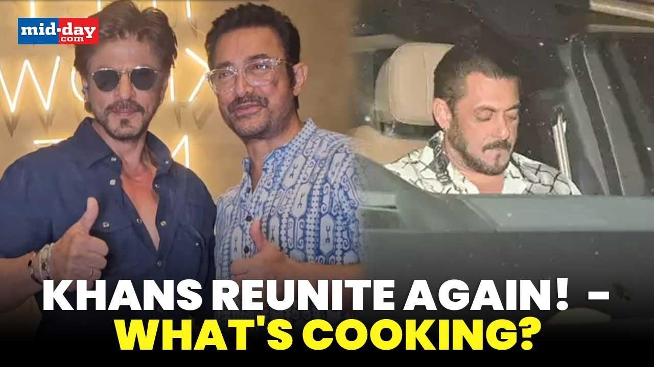 Shah Rukh Khan, Salman Khan Meet Aamir Khan ahead of birthday, SRK avoids paps