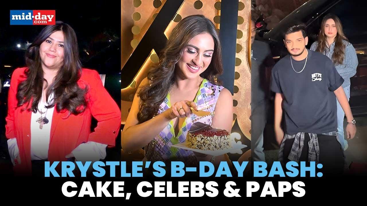 Ektaa Kapoor, Arjun Bijlani, & Munawar Faruqui Celebrate Krystle's Birthday